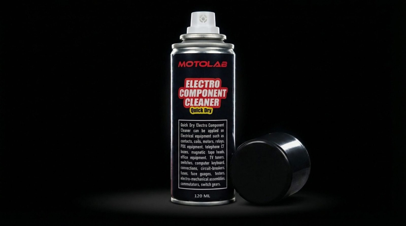 motolab electro component cleaner quick dry 120ml delpmaspu