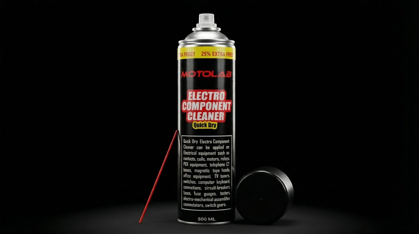 motolab electro component cleaner quick dry 500ml delpmaspu