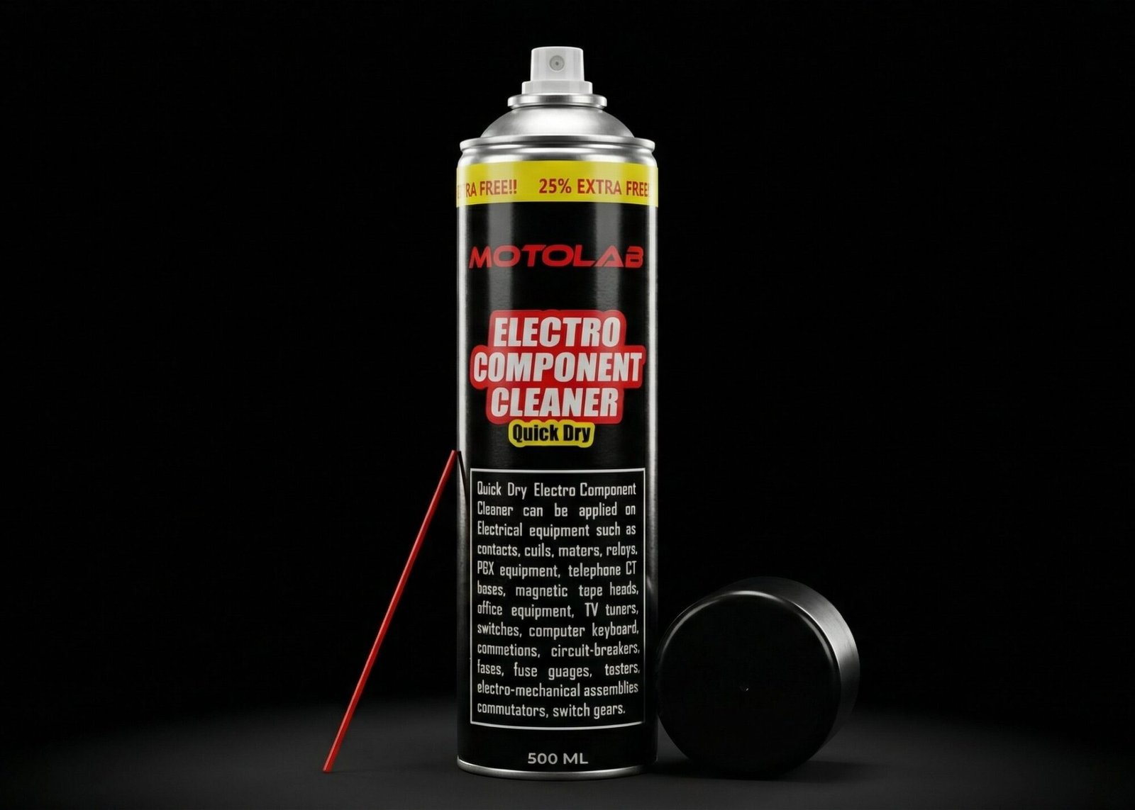 motolab electro component cleaner quick dry 500ml delpmaspu