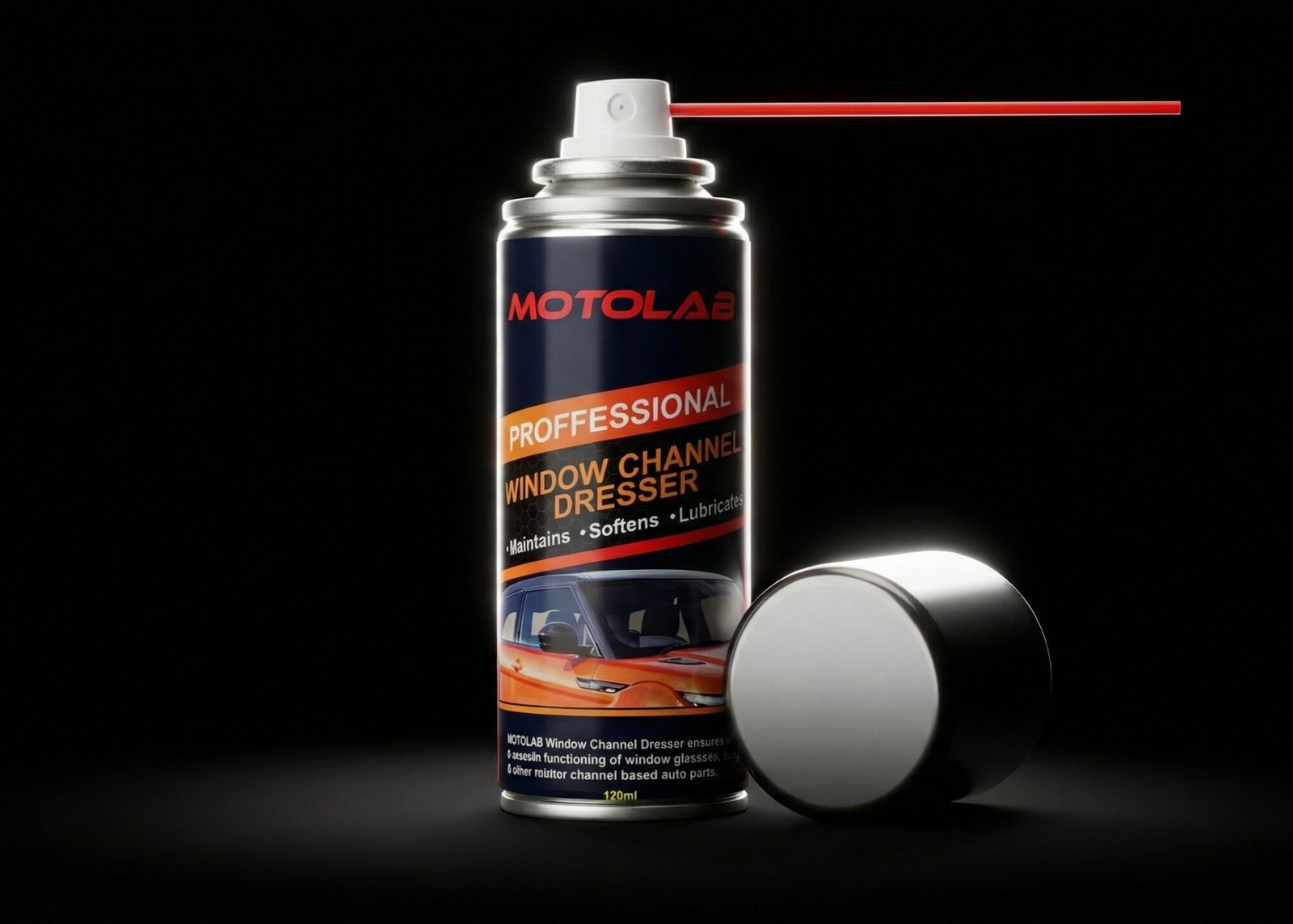 motolab professional window channel dresser 120ml delpmaspu