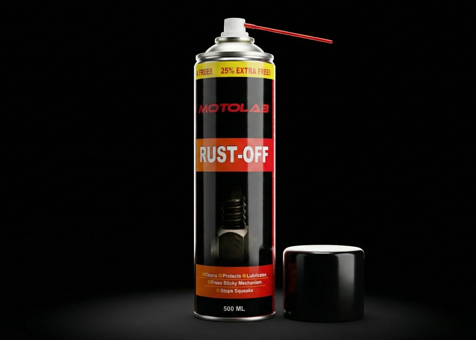 motolab rustoff 500ml aerosol spray can cylindrica delpmaspu