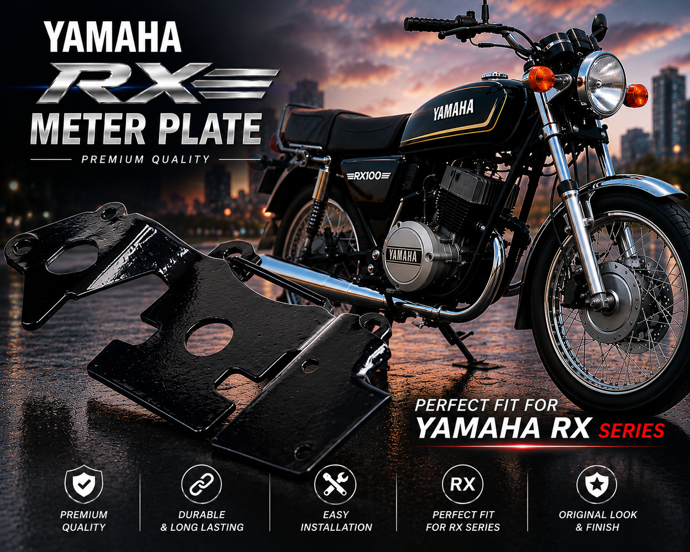 motolab yamaha meter plate compatible with rx100, rx135, rx z & rx 5 speed motolab yamaha meter plate compatible with rx100, rx135, rx z & rx 5 speed