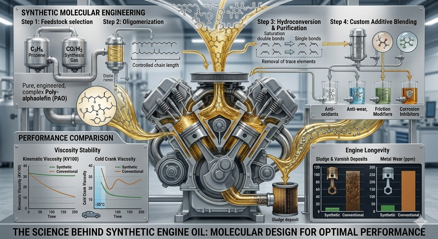 The science behind synthetic engine oil. image 7b52be19